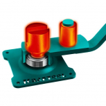 Ручной станок для гибки арматуры KRAFTOOL 12 E, острый гиб, на подшипнике - stroymarket66.ru - Екатеринбург