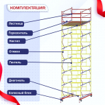 Вышка-тура  ВСП 2.0х2.0, Н-8.8м - stroymarket66.ru - Екатеринбург