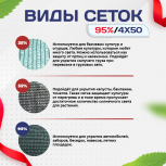Сетка затеняющая зеленая 95% 4х50 м - stroymarket66.ru - Екатеринбург