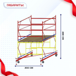 Вышка-тура  ВСП 2.0х2.0, Н-2.8м - stroymarket66.ru - Екатеринбург