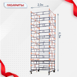 Вышка-тура  ВПСР 2.0х2.0, Н-6.3м - stroymarket66.ru - Екатеринбург