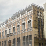 Фальшфасад сетка с изображением на строительные леса - stroymarket66.ru - Екатеринбург